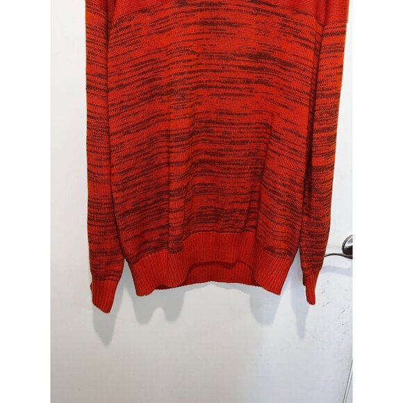 NWT Sean John Orange Gradient Knit Pullover Shawl Collar Men Sweater Size 3XL - Picture 3 of 15
